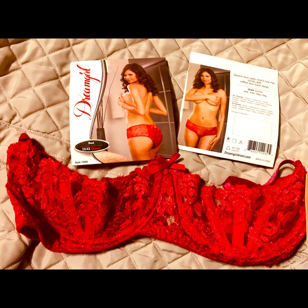 Crotchless and shelf bra and Red....  OH MY!!!